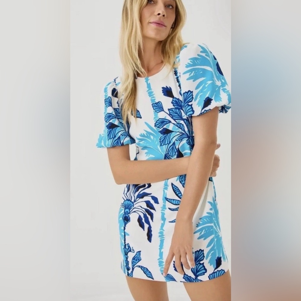 Lilly Pulitzer Brynleigh Skirted Romper in Coconut Swayin